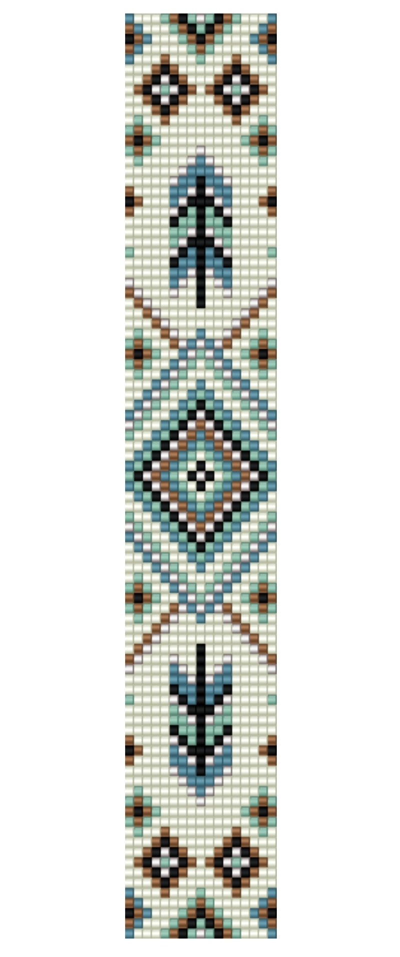 Turquoise Feather Handmade Beaded Bracelet