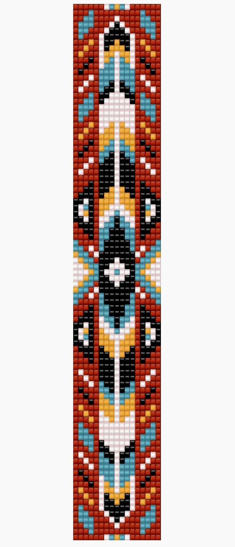 Red Arrow Handmade Beaded Bracelet