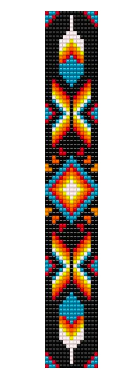 Inspired Feather – Handmade Loom Beaded Bracelet