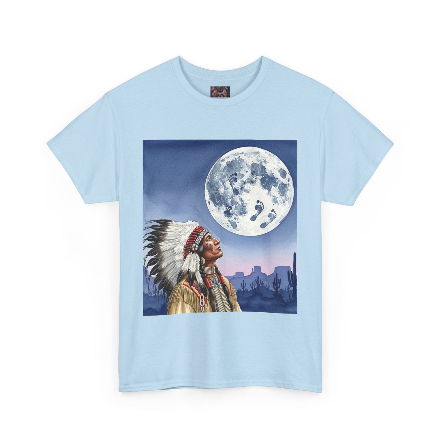 Inspirational Graphic Tee, Unisex Heavy Cotton Tee for Dreamers, Motivational T-Shirt, Moon and Sky Quote Shirt, Gift for Nature Lovers