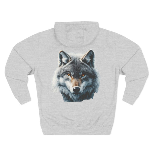 Wolf Wilderness Fleece Hoodie - Cozy Nature Apparel for Outdoor Lovers, Gifts for Animal Enthusiasts, Camping Sweatshirt, Winter Wear