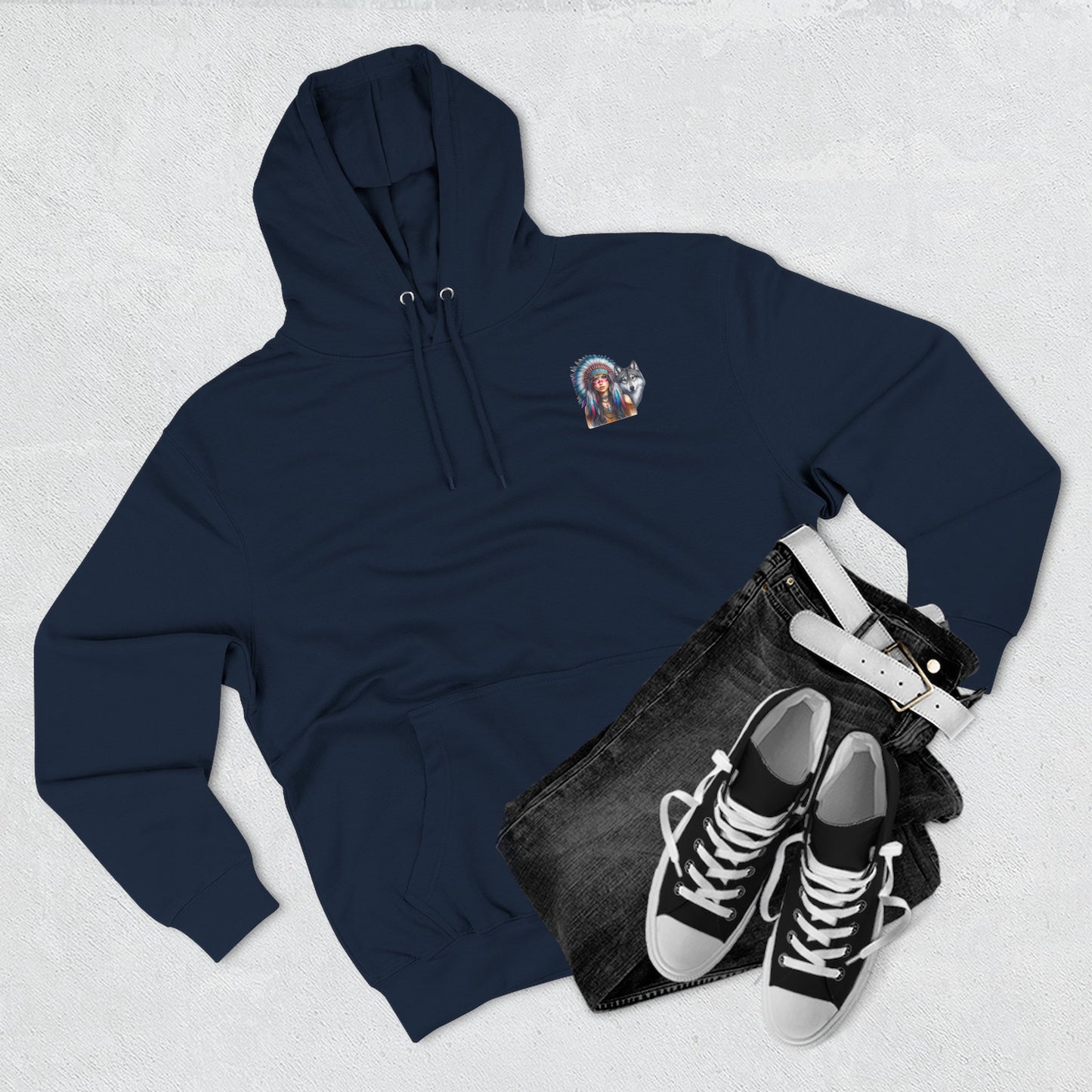 Wolf Fleece Hoodie - Cozy Success Motivational Apparel, Gift for Dreamers, Unique Hoodie for Women, Encouragement Clothing, [...]