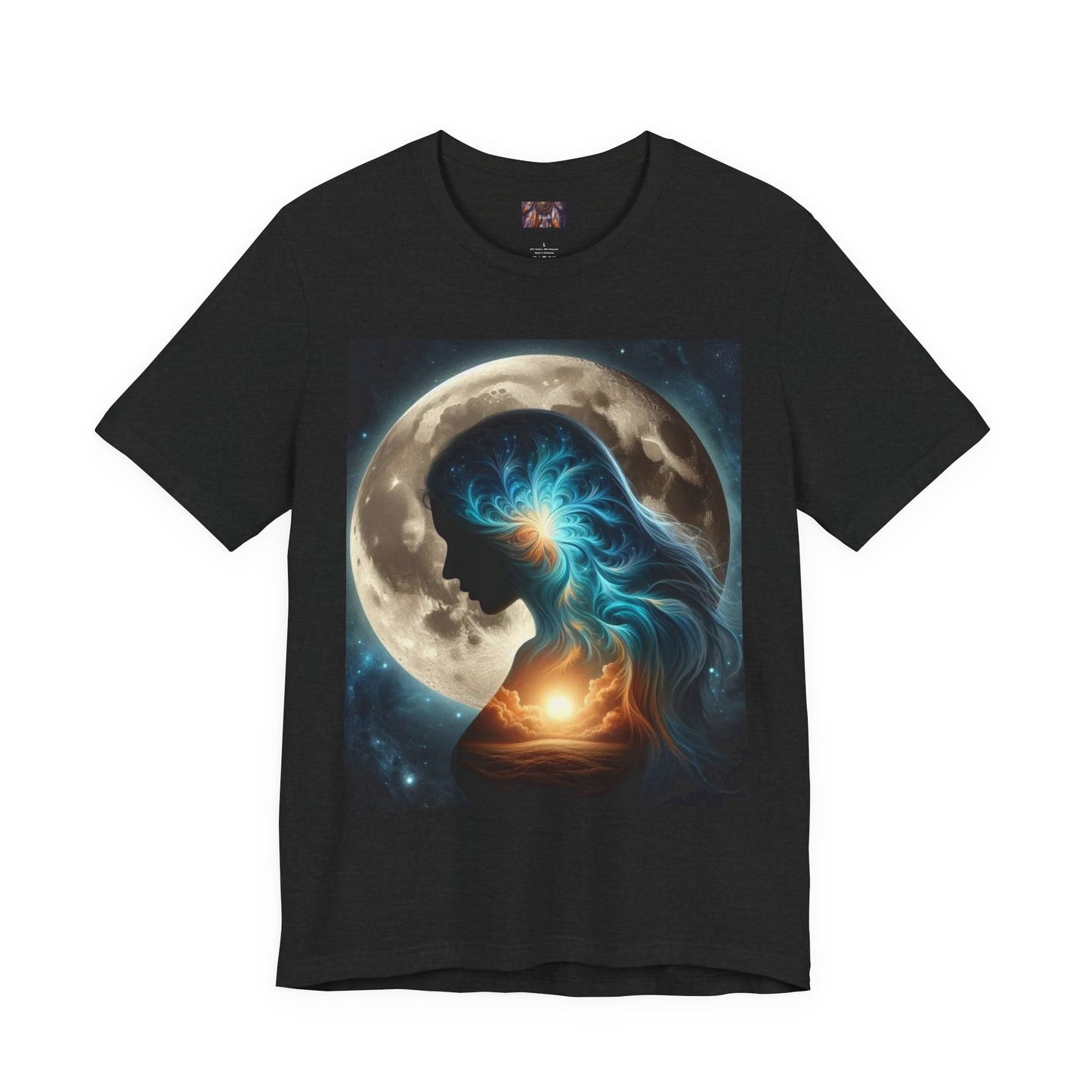 Cosmic Soul Unisex Tee - Celestial Art Shirt, Spiritual Gift, Moon Lover Apparel, Astrology T-Shirt, Gift for Her