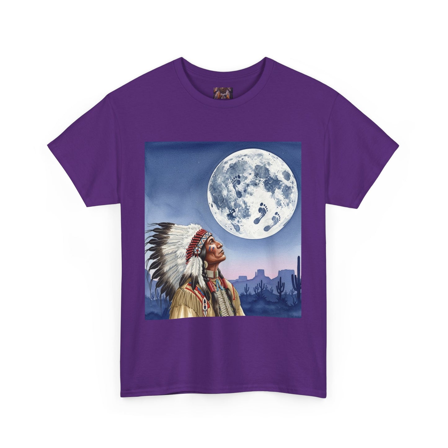 Inspirational Graphic Tee, Unisex Heavy Cotton Tee for Dreamers, Motivational T-Shirt, Moon and Sky Quote Shirt, Gift for Nature Lovers