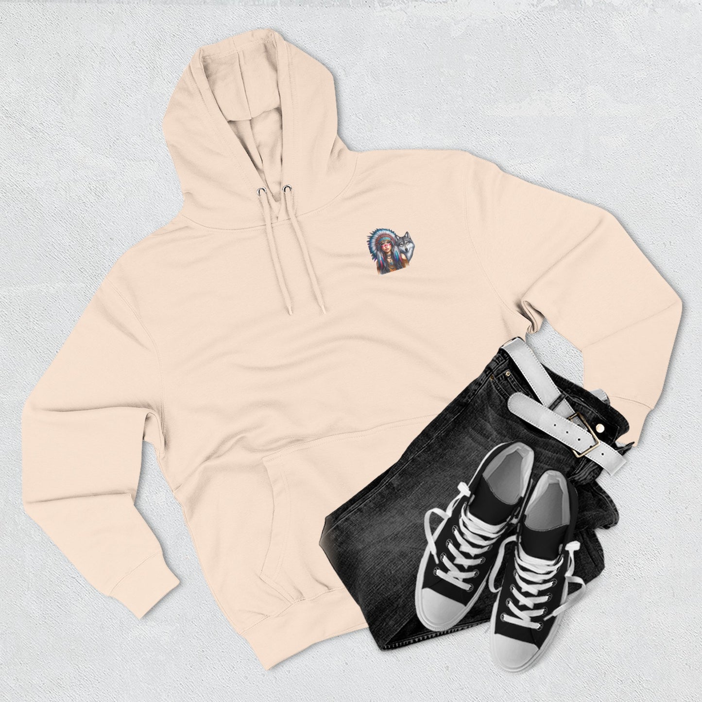 Wolf Fleece Hoodie - Cozy Success Motivational Apparel, Gift for Dreamers, Unique Hoodie for Women, Encouragement Clothing, [...]