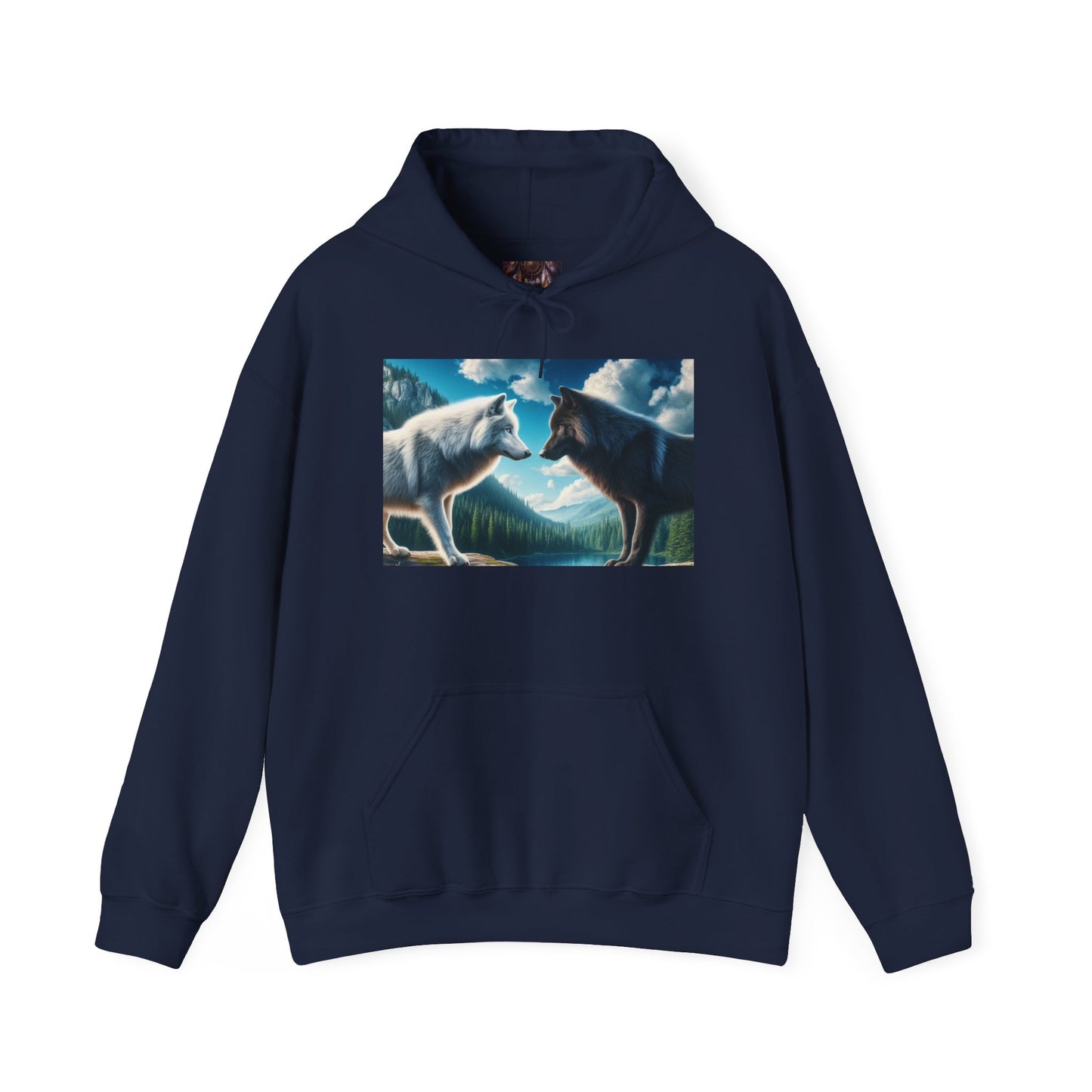 Wolf Confrontation Hoodie - Cozy Unisex Pullover for Nature Lovers, Perfect Gift for Wildlife Enthusiasts, Winter Wear, Outdoor [...]