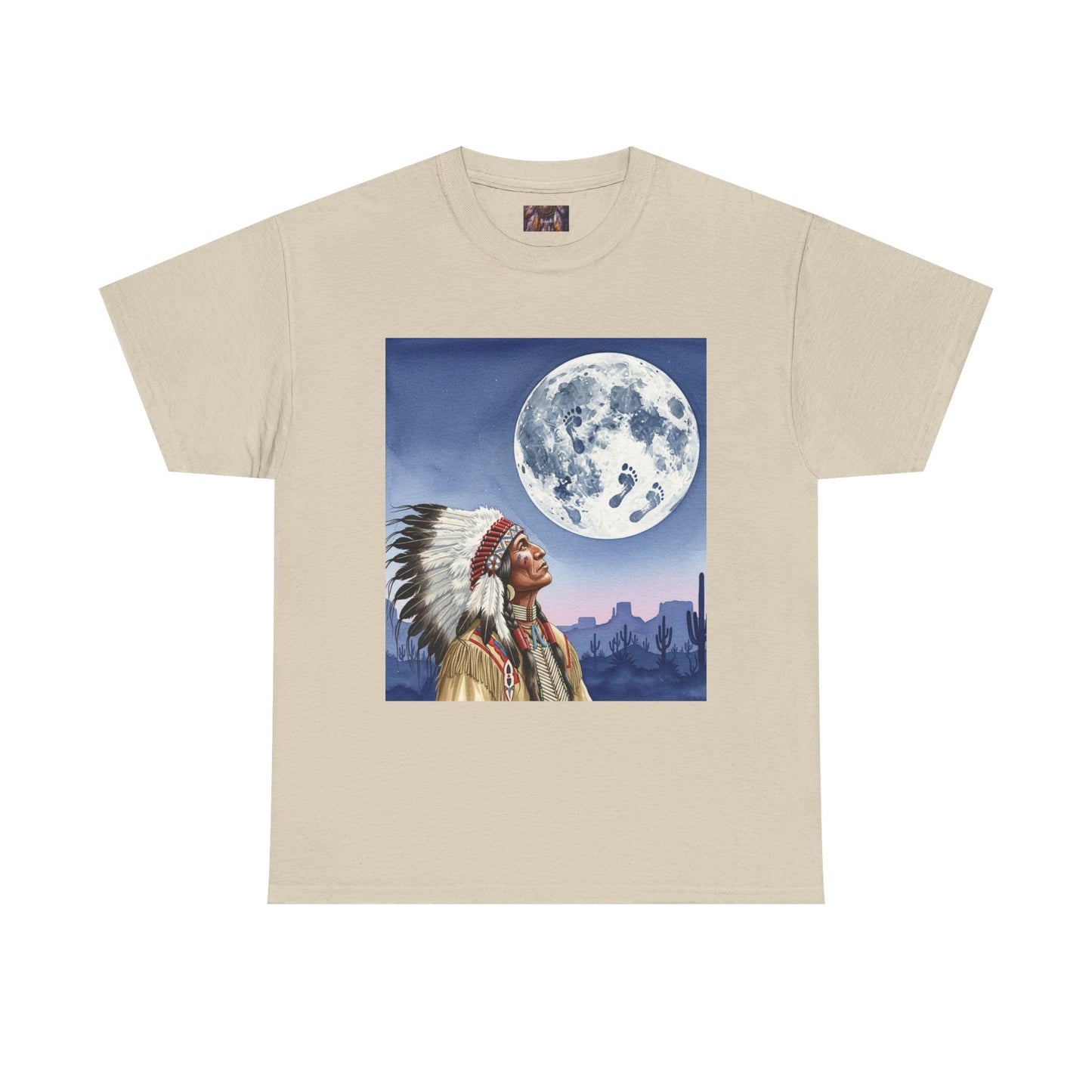 Inspirational Graphic Tee, Unisex Heavy Cotton Tee for Dreamers, Motivational T-Shirt, Moon and Sky Quote Shirt, Gift for Nature Lovers