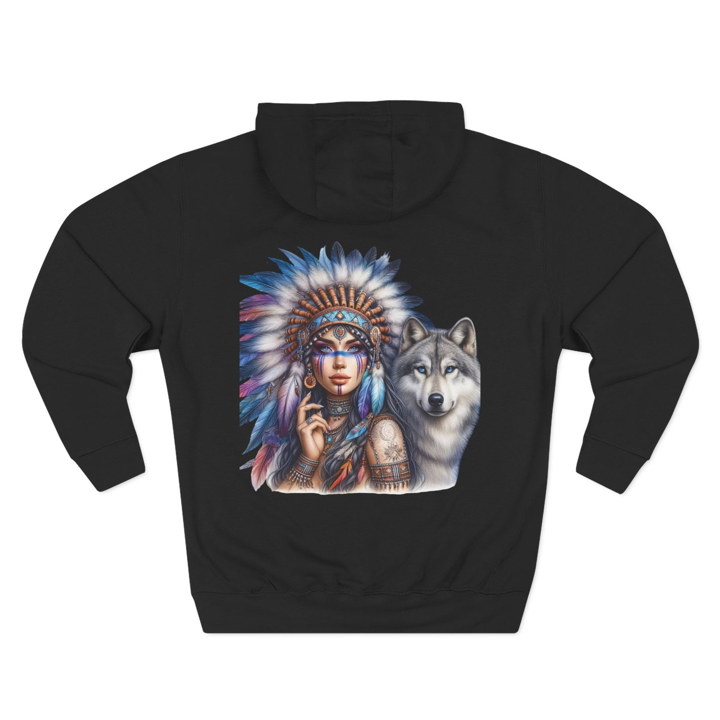 Wolf Fleece Hoodie - Cozy Success Motivational Apparel, Gift for Dreamers, Unique Hoodie for Women, Encouragement Clothing, [...]