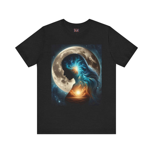 Cosmic Soul Unisex Tee - Celestial Art Shirt, Spiritual Gift, Moon Lover Apparel, Astrology T-Shirt, Gift for Her