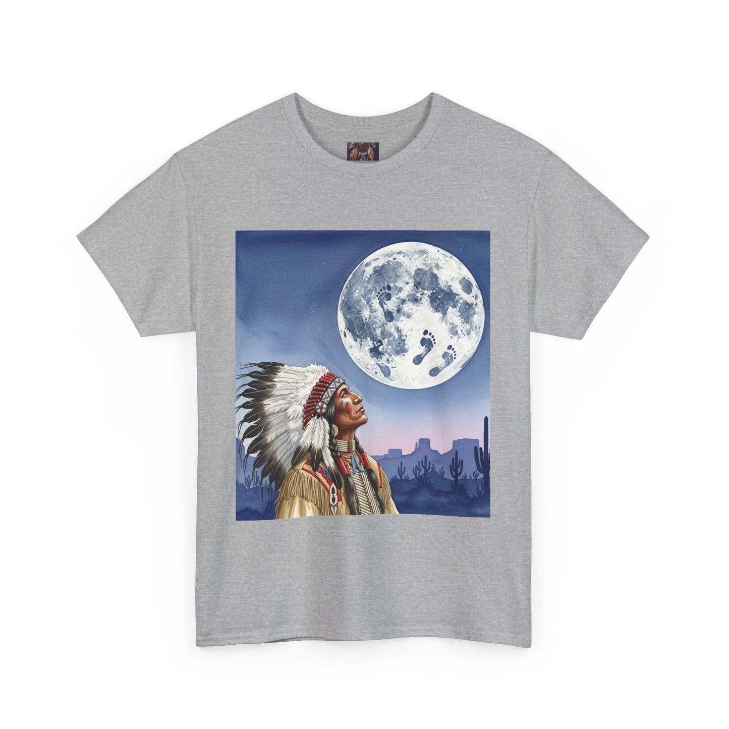Inspirational Graphic Tee, Unisex Heavy Cotton Tee for Dreamers, Motivational T-Shirt, Moon and Sky Quote Shirt, Gift for Nature Lovers