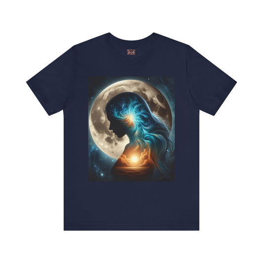 Cosmic Soul Unisex Tee - Celestial Art Shirt, Spiritual Gift, Moon Lover Apparel, Astrology T-Shirt, Gift for Her