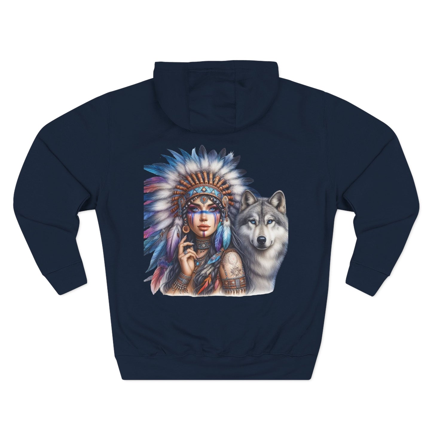 Wolf Fleece Hoodie - Cozy Success Motivational Apparel, Gift for Dreamers, Unique Hoodie for Women, Encouragement Clothing, [...]