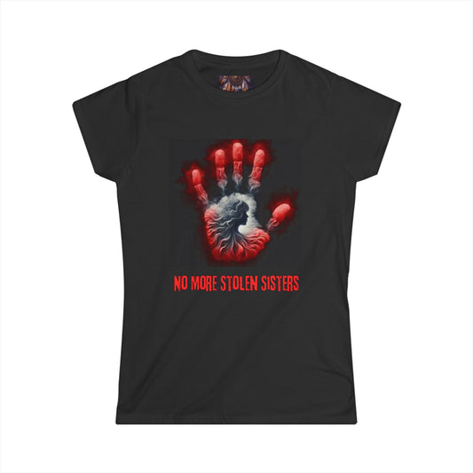 No More Stolen Sisters Women's Tee - No More Stolen Sisters, Graphic T-Shirt, Awareness Apparel, Statement Top, Fight Against Violence