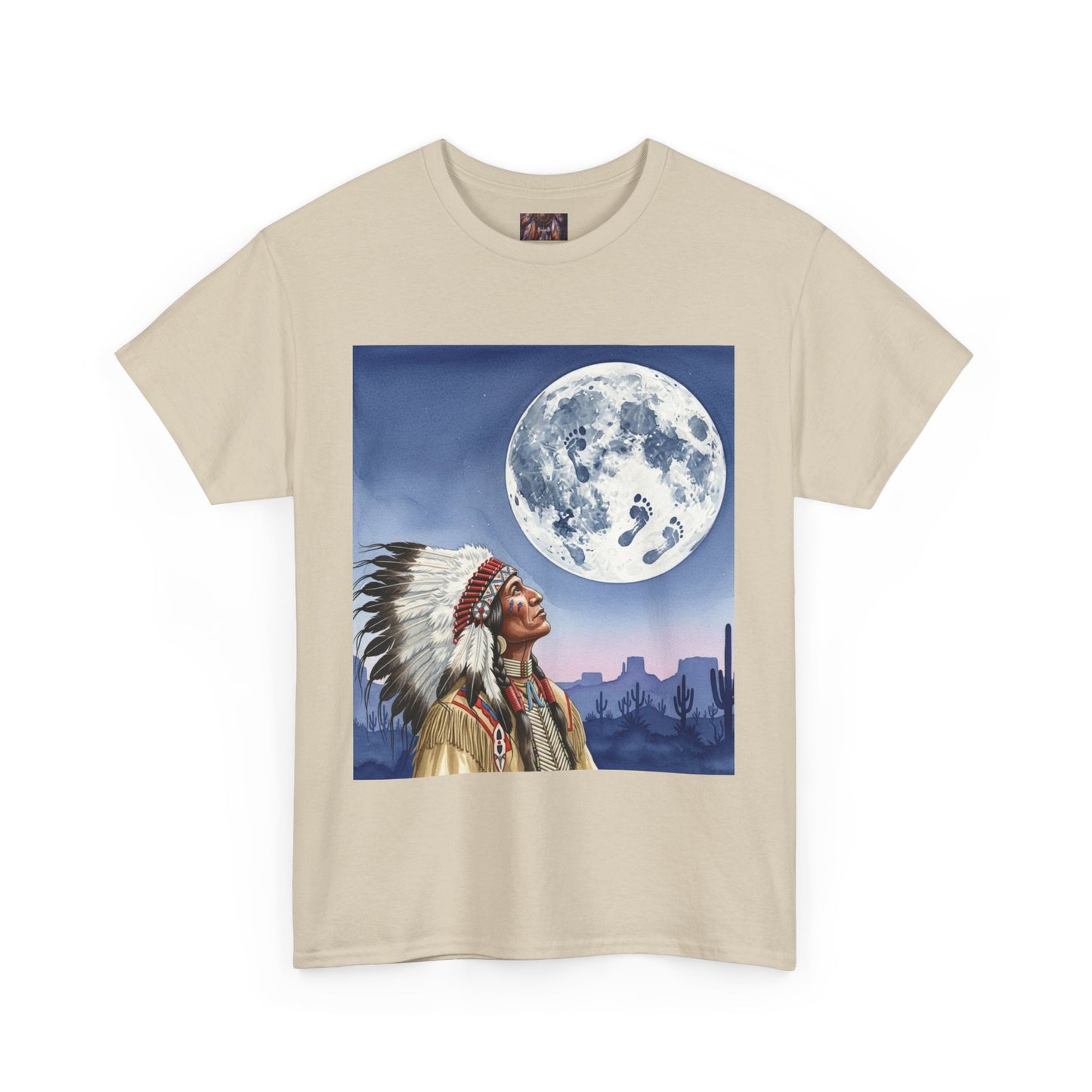 Inspirational Graphic Tee, Unisex Heavy Cotton Tee for Dreamers, Motivational T-Shirt, Moon and Sky Quote Shirt, Gift for Nature Lovers