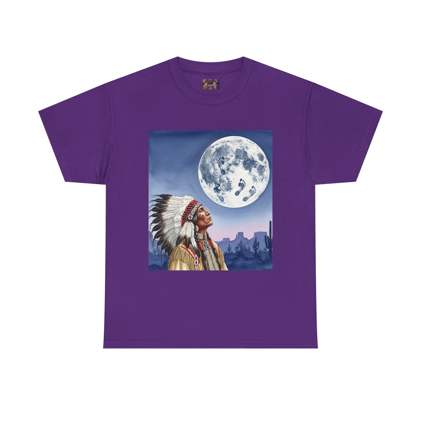 Inspirational Graphic Tee, Unisex Heavy Cotton Tee for Dreamers, Motivational T-Shirt, Moon and Sky Quote Shirt, Gift for Nature Lovers