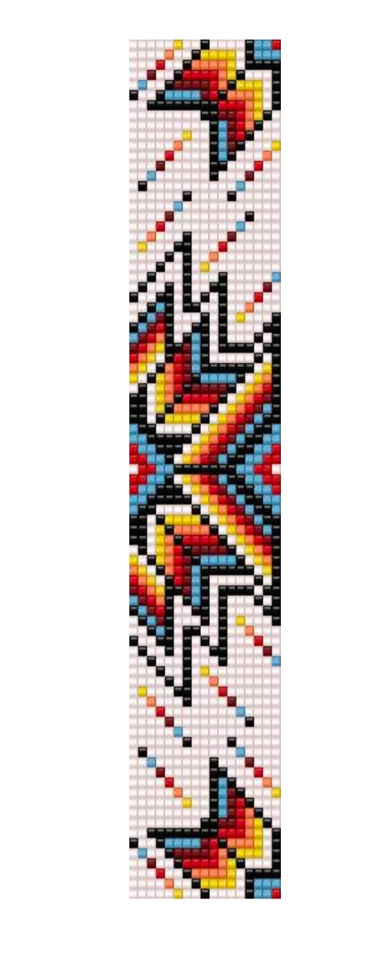 🌈 Handmade Loom Beaded Bracelet | Native-Inspired Geometric Design | Miyuki Delica 11/0 Beads