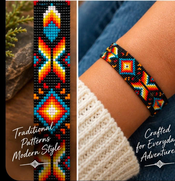 Inspired Feather – Handmade Loom Beaded Bracelet