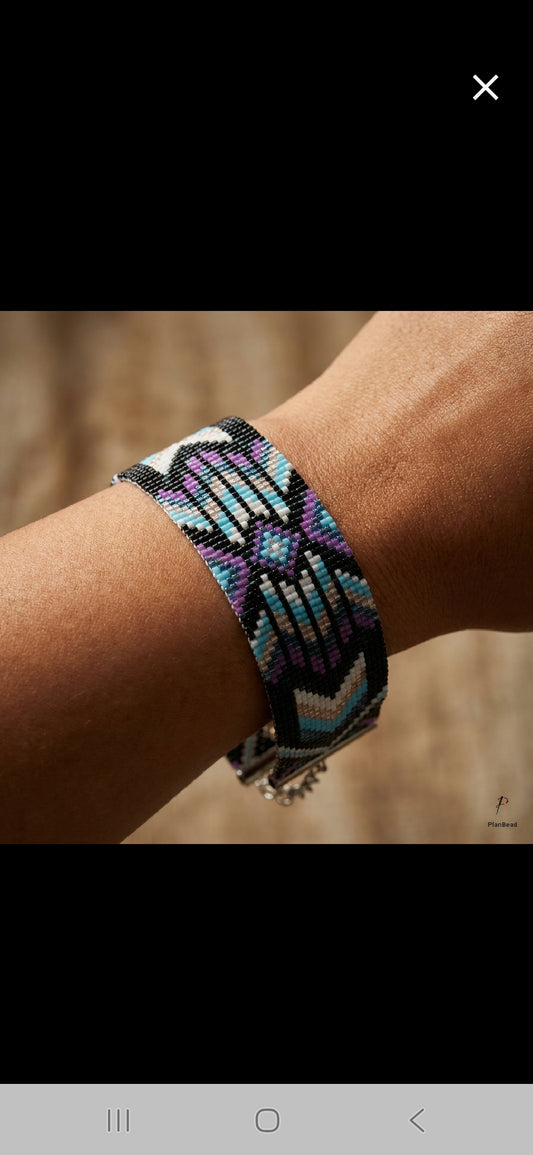 Purple Lines Bracelet