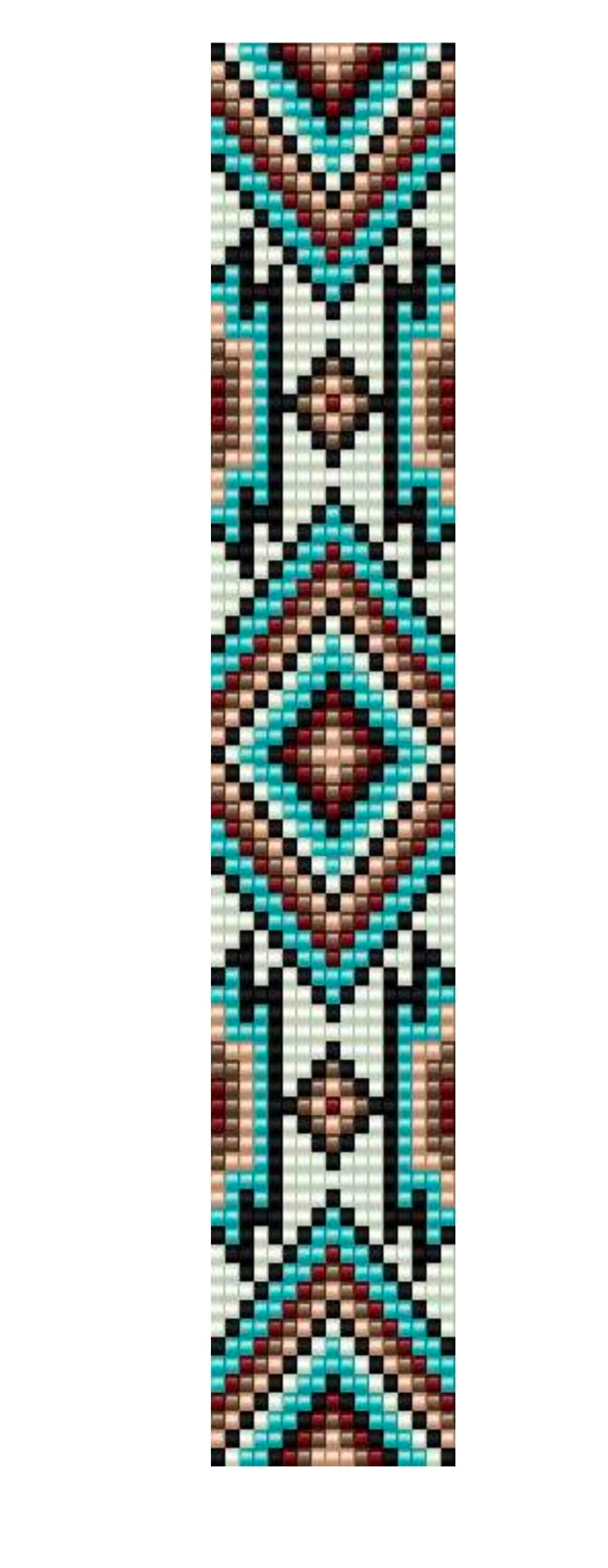 Turquoise Green- Handmade Loom Beaded Bracelet